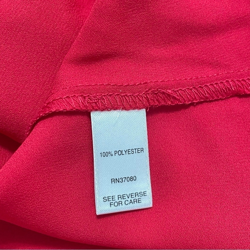 Cato Est. 1946 Red Bow Drop and accordion bell sleeves
Blouse/ Top Size L - Picture 9 of 13